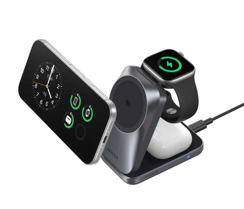 Беспроводной зарядка Anker ( 3in1 MagGo, Aircool, Foldable)