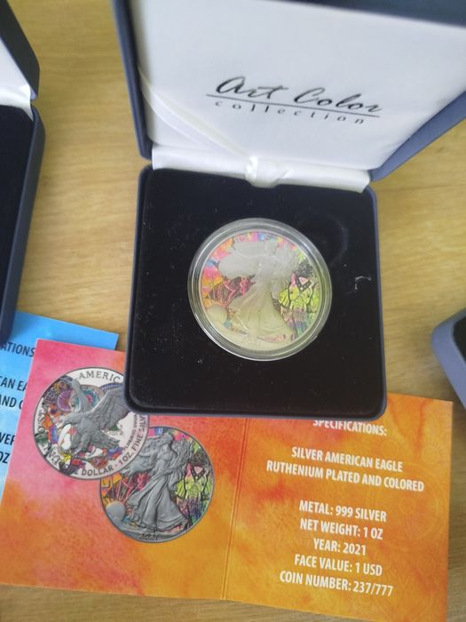 7 унции сребро Silver American Eagle Мистични животни