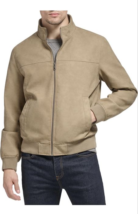 Мужская куртка-бомбер из искусственной кожи Tommy Hilfiger