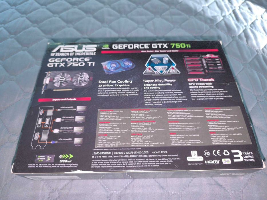 Видеокарта Asus GTX 750Ti OC 2GB