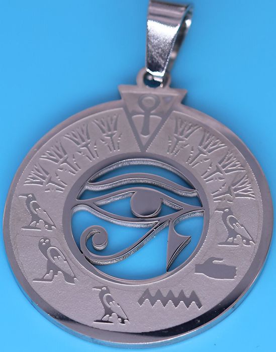 Окото на Хор Медальон с Египетски знаци Анкх анх
