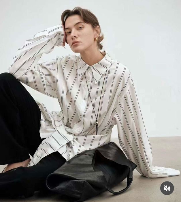 Рубашка с баской хлопок