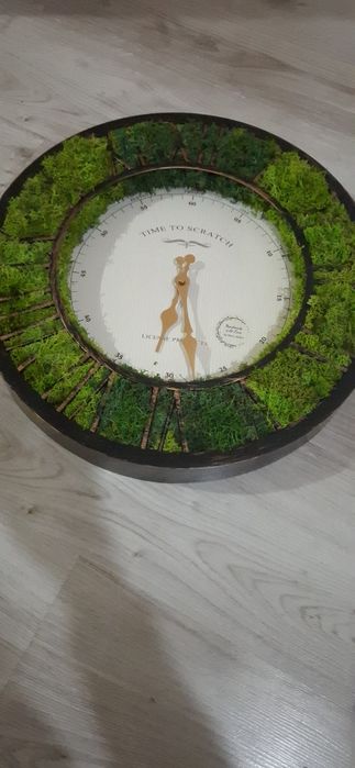 Промо цена! Стенен часовник със скандинавски мъх