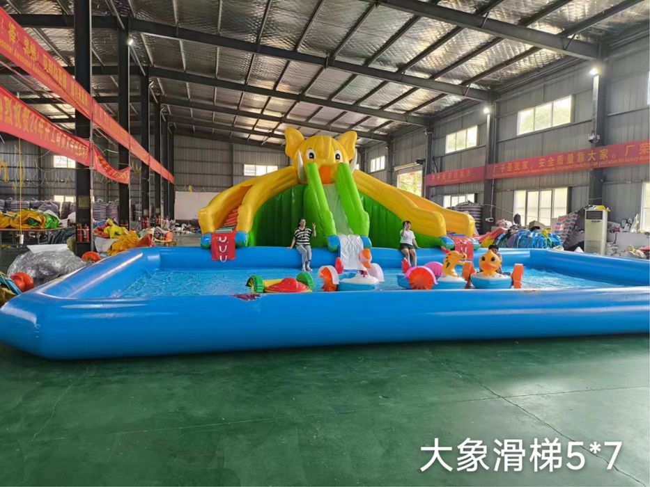 Бассейн с Водными горками и Батут надувной