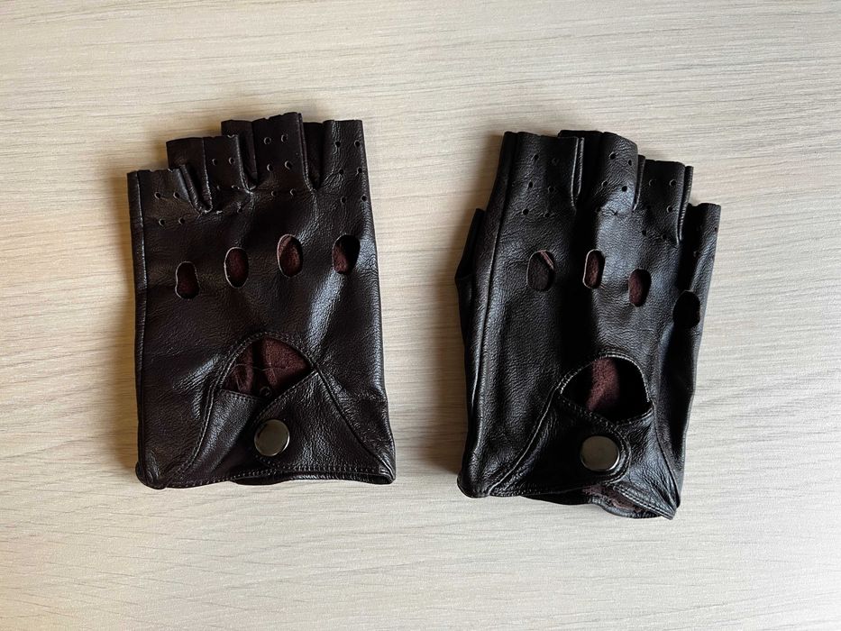 Manusi Piele Sofat, maro inchis, ader. volan condus, elegante, unisex