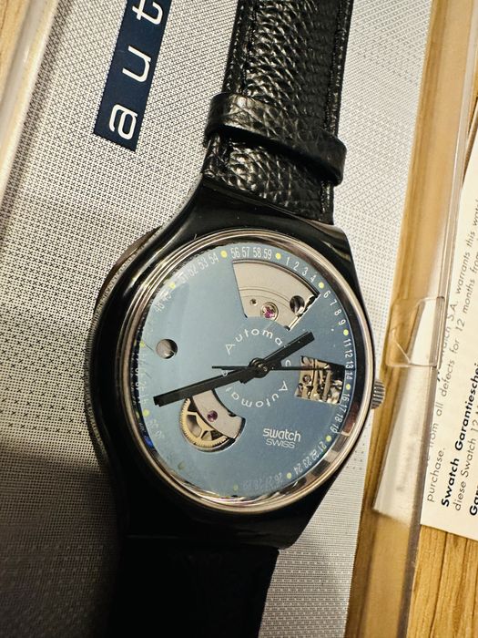 Swatch Automatic SAB100 Black Motion 1991 – Vintage + cutie / acte