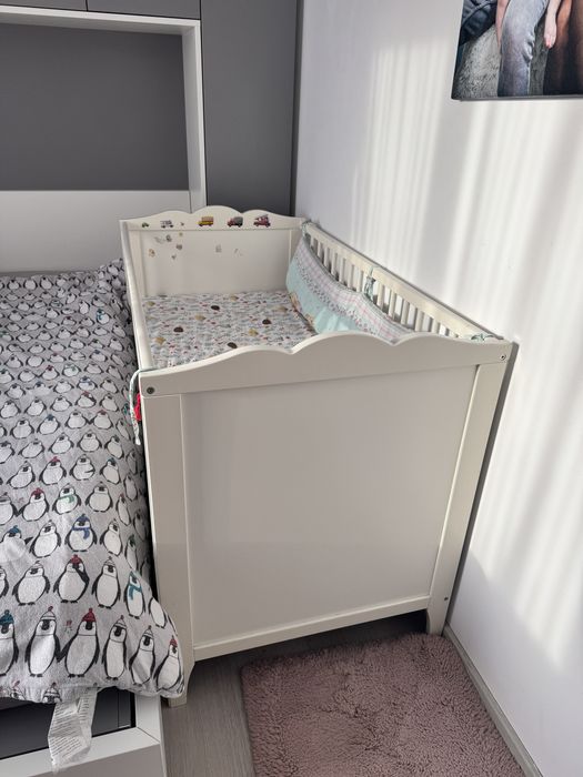 Patut de bebe cu saltea din cocos