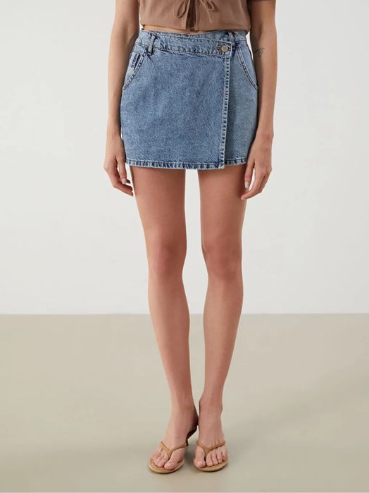 Юбка шорты джинсовая