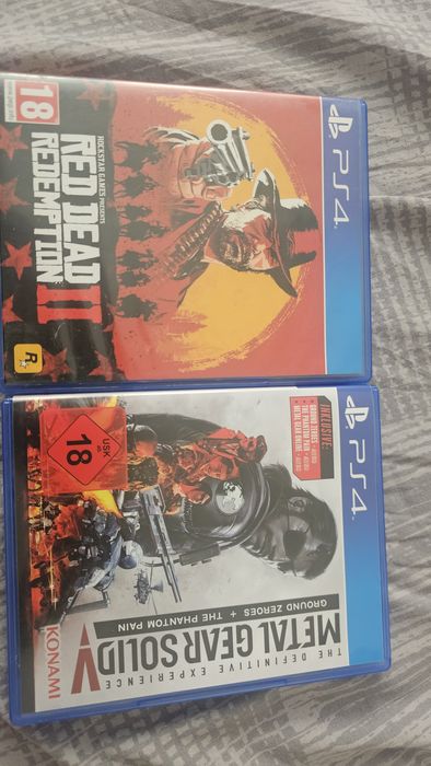 Диски ps4 rdr2 mgs5