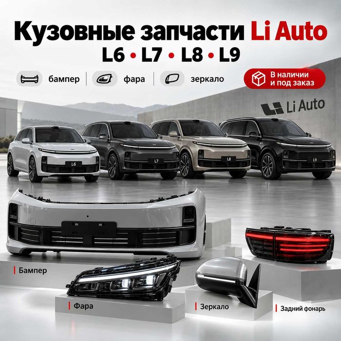 Кузовные запчасти Li Auto L6 L7 L8 L9 — бампер фара зеркало