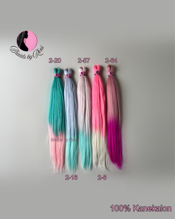 100% Канекалон, висококачествен материал за плитки