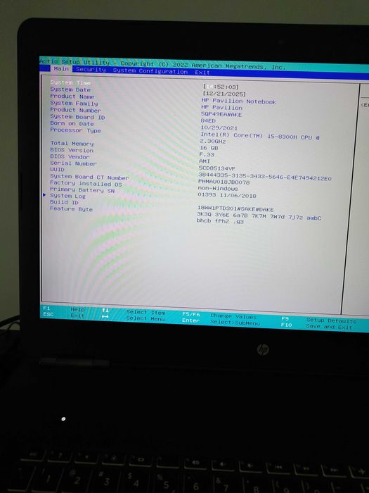 Laptop HP Pavilion 17"