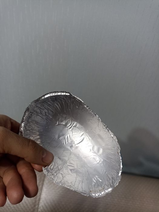 Шапка из фольги.