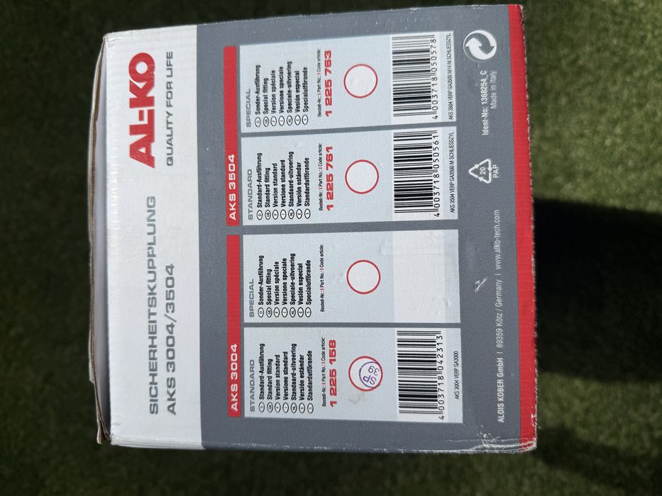 Carlig(cupla)antibalans pentru rulote si remorci aks3004/3504