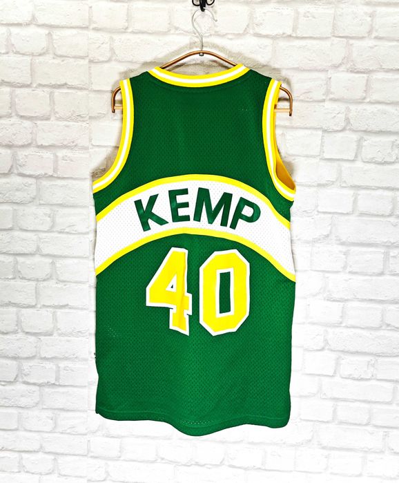SALE% Adidas Seattle SuperSonics Kemp #40 Hardwood Classics Swingman Баскетболна тениска размер S