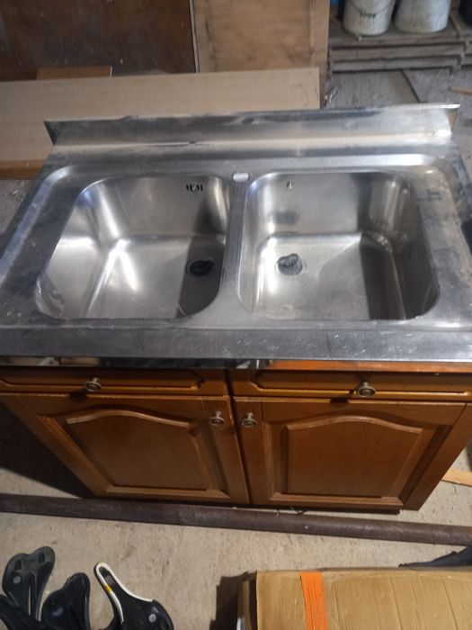 Chiuveta dubla din inox fără baterie