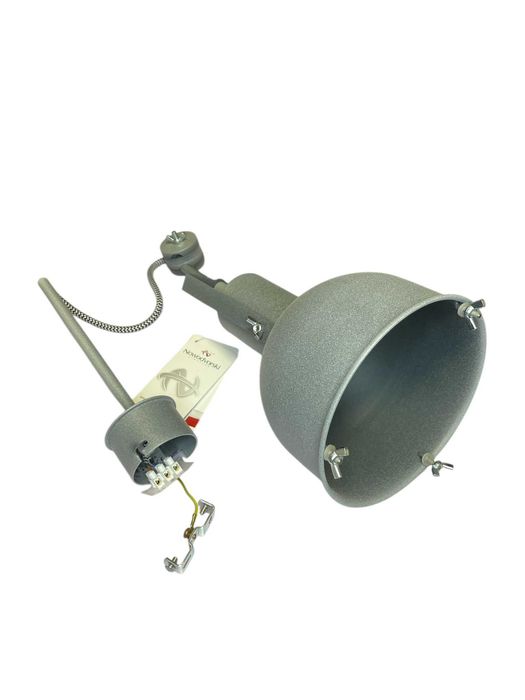 Lampa decorativa stil industrial, culoare gri ciment