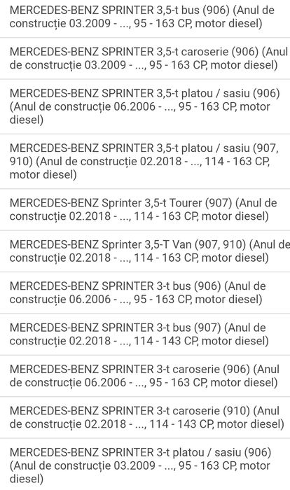 Pompa servo Sprinter 2006 - 2023 Pompă servo Nouă Pompă servodirectie