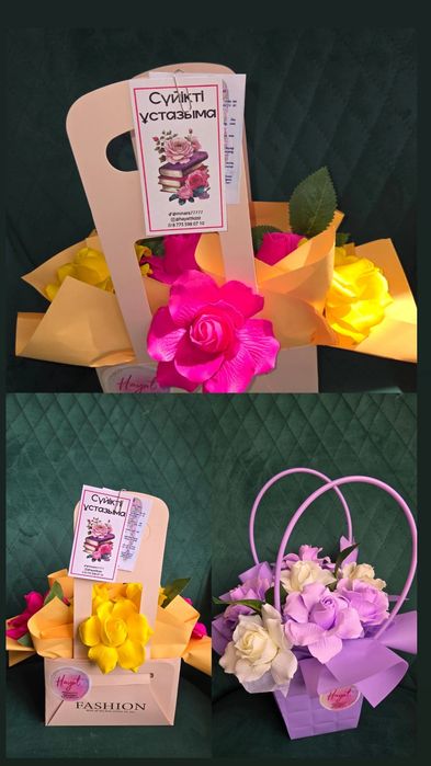 Букет из мыльных роз