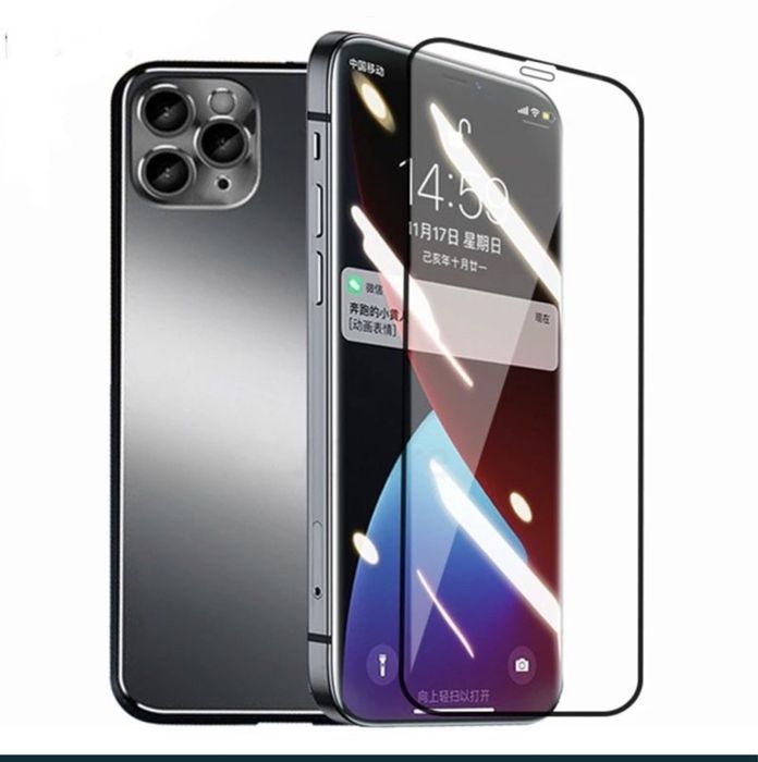 Iphone 12 13 14 PRO MAX - Pachet Husa Silicon + Folie Sticla Tempered