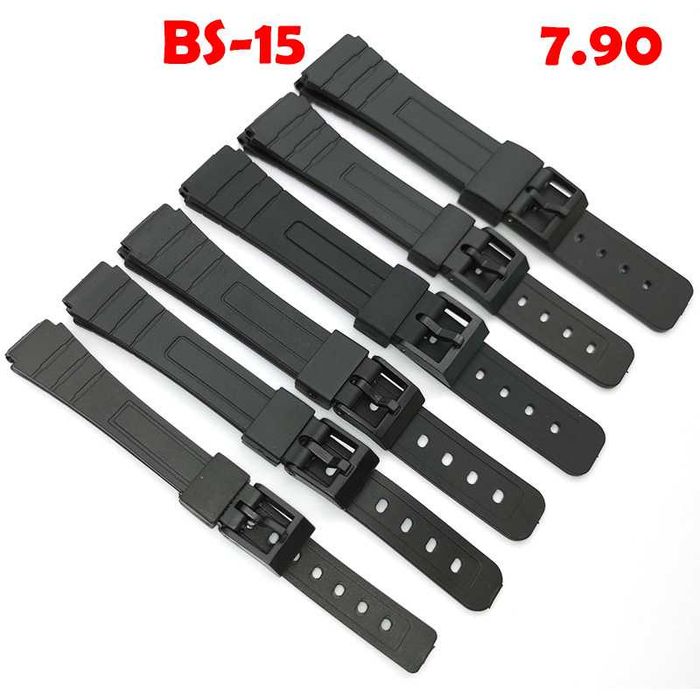 Силиконова каучукова каишка верижка за часовник 14/16/18/20/22/24мм