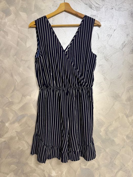 Salopetă scurtă Rut & Circle Fatima Stripe S nouă cu etichetă bleumarin dungi