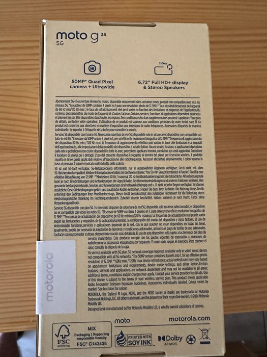 Motorola moto G 35  green 256gb.