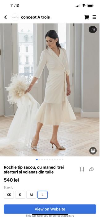 Rochie cununie civila/ botez/ alaptare