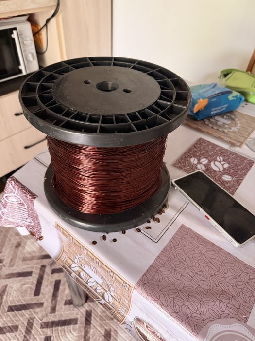 Vand schimb rola sarma bobinaj cupru emailat  calitate superiaoa  6KG , 0.8 mm