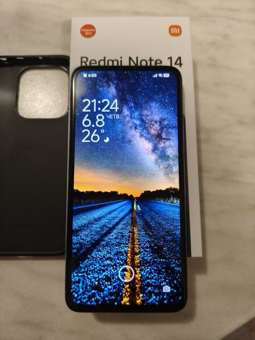 Redmi Note 14 в цвят Ocean Blue, купуван през декември 2025 г.
