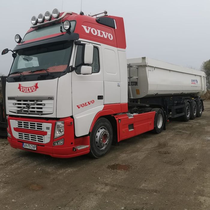 Volvo EEV 460 și semiremorcă schmitz bascula