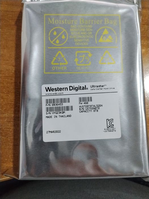 HDD Western Digital  8 TB