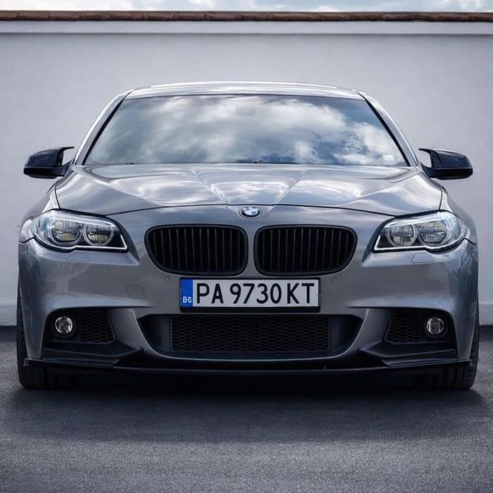Предна Броня BMW БМВ F10 F11 M-Tech Отвори Парктроник Грундирана НА СКЛАД!