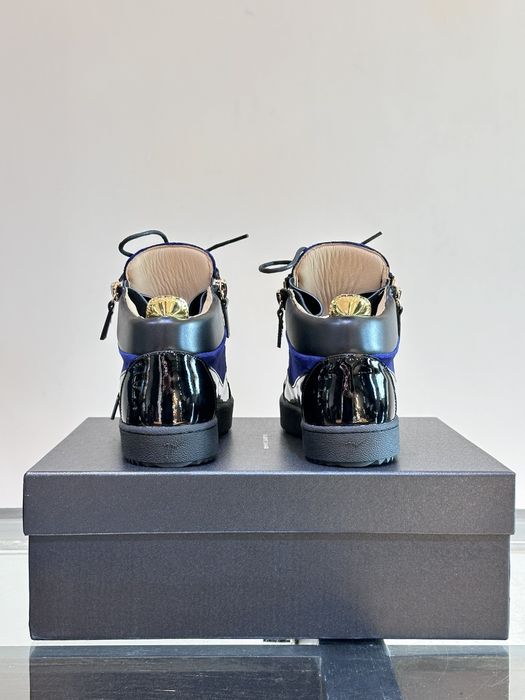 Giuseppe zanotti frankie velvet 42 43 top London blue Джузепе заноти