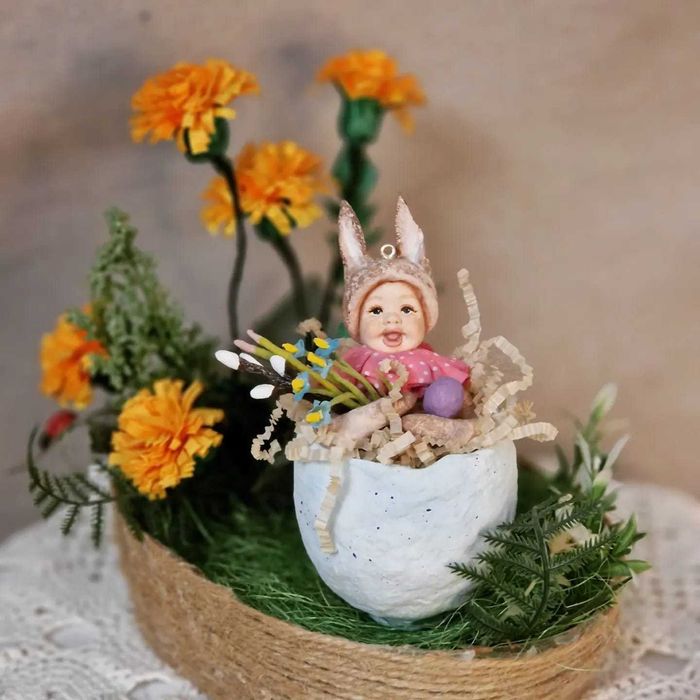 Ватные елочные игрушки