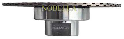 Мини турбо диамантен диск Ø75 мм., с адаптер М14 за ъглошлайф