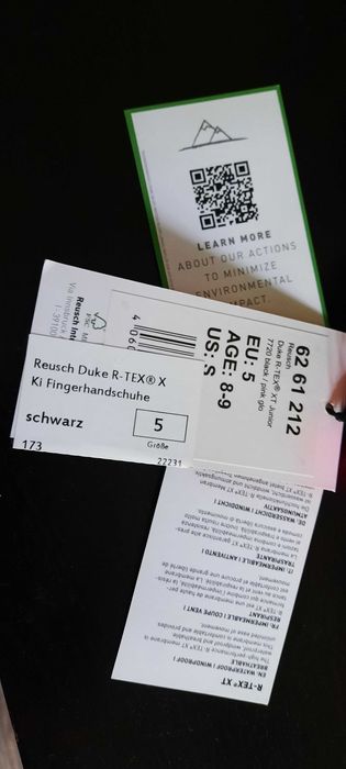 Manusi schi copil, Reusch, masura S, 8-9 ani