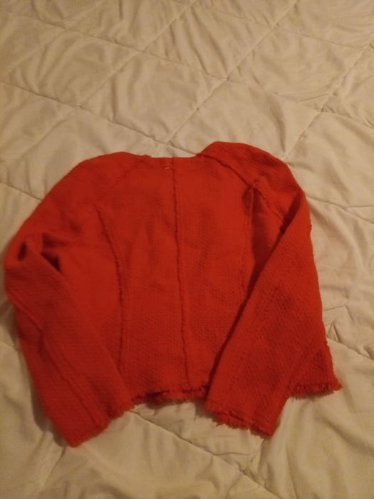 Sacou portocaliu Zara de femei marimea M