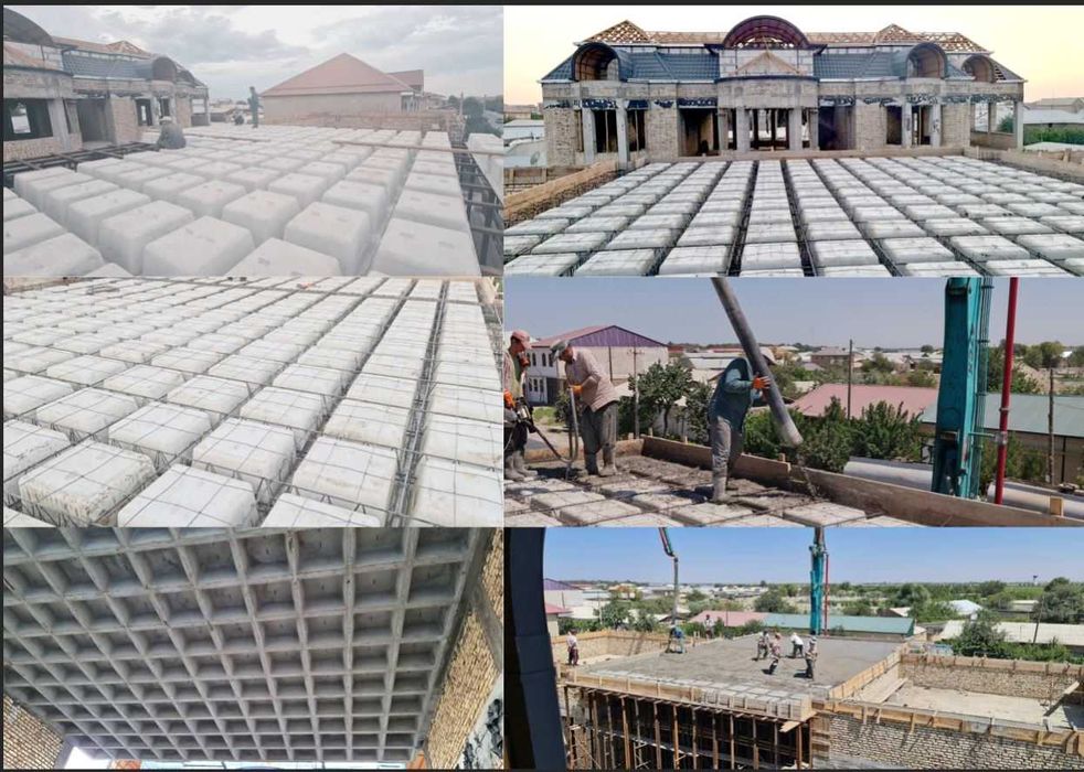 Предлагаем услуги по изготовлению КЕССОННОГО МОНОЛИТНОГО перекрытия.