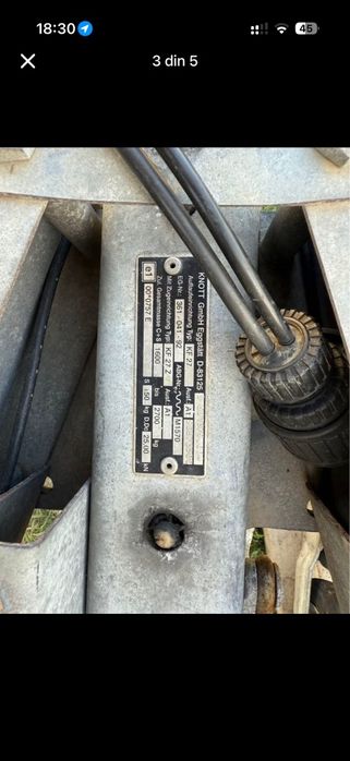 Patforma auto 2600 kg