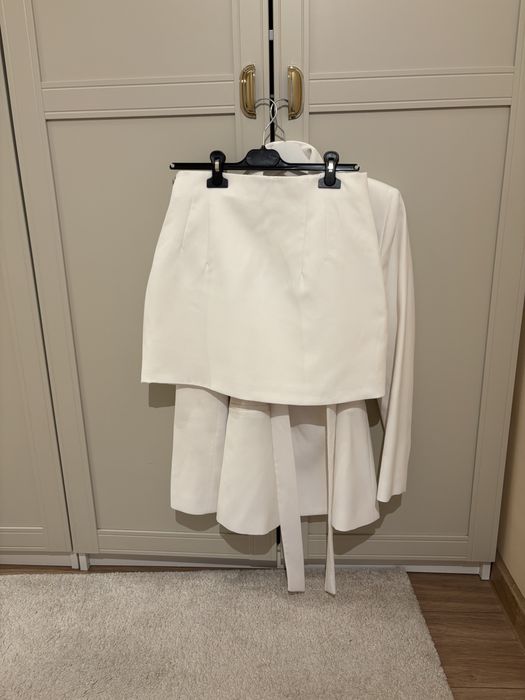 Костюм Zara в бял цвят