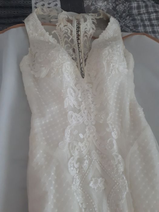 Rochie de mireasa, tip sirena, marimea S