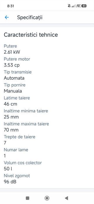 Mașină de tuns iarba