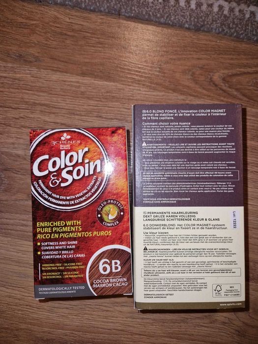 Боя за коса безамониачна 3 Chenes Color and Soin и APIVITA