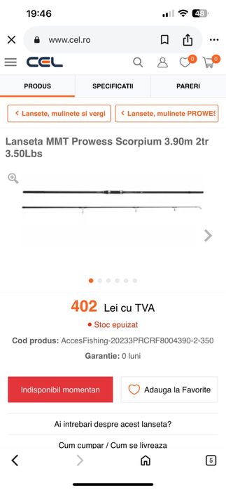 Vand 3 mulinete si 3 lansete