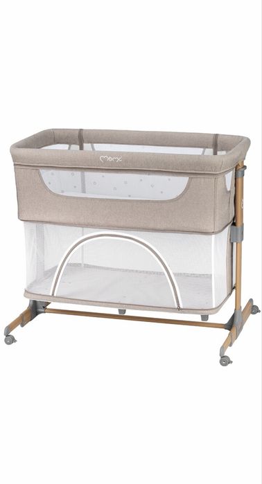 Patut co-sleeper MOMI bebe stare noua + saltea cocos