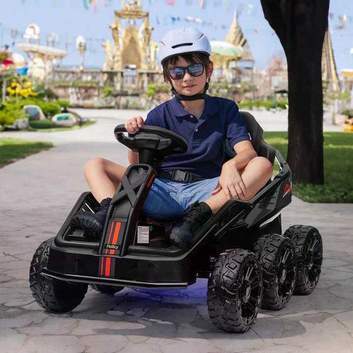 UTV electric pt 2 copii Kinderauto BJSX2319 6x6 300W 24V Black