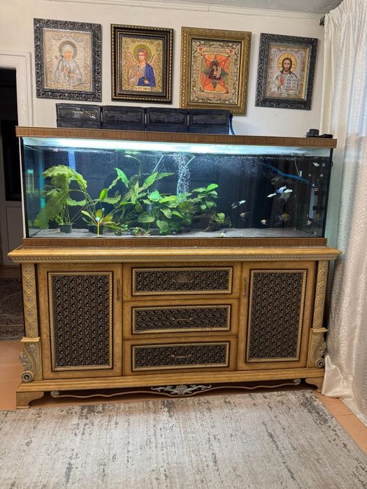 Аквариум с тумбой большой