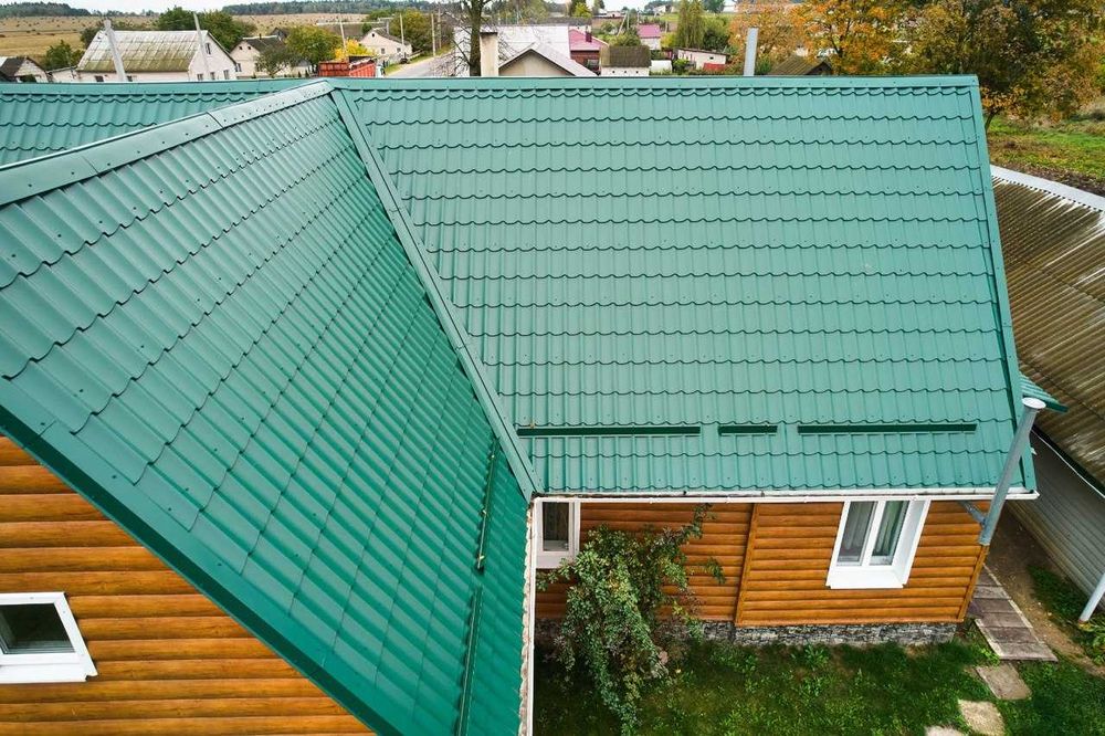 Металлочерепица глянцевая Ламонтерра Норман. Кровля, черепица