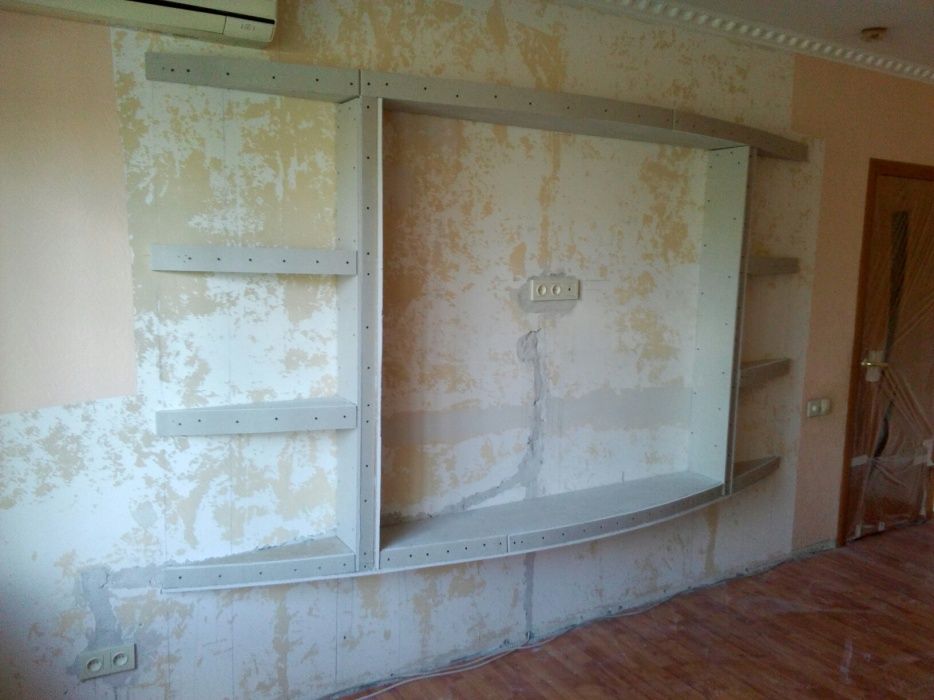 Гипсокартонщик перегородки, гипсокартон монтаж